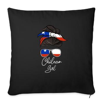 Chile - Sofakissenbezug 45 x 45 cm - Schwarz - Vorne