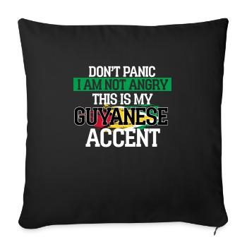 Guyana - Housse de coussin décorative 45 x 45 cm - noir - Devant