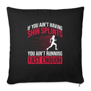 Cross Country Coach Design Für Xc Coach Xc Running - Sofa pillowcase 17,3'' x 17,3'' (45 x 45 cm) - black - Front