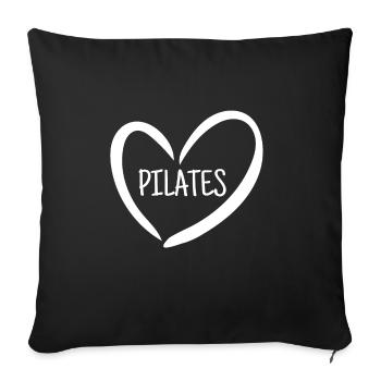 I love Pilates for people who love Pilates - Sofa pillowcase 17,3'' x 17,3'' (45 x 45 cm) - black - Front