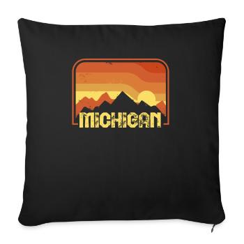 Michigan - Housse de coussin décorative 45 x 45 cm - noir - Devant