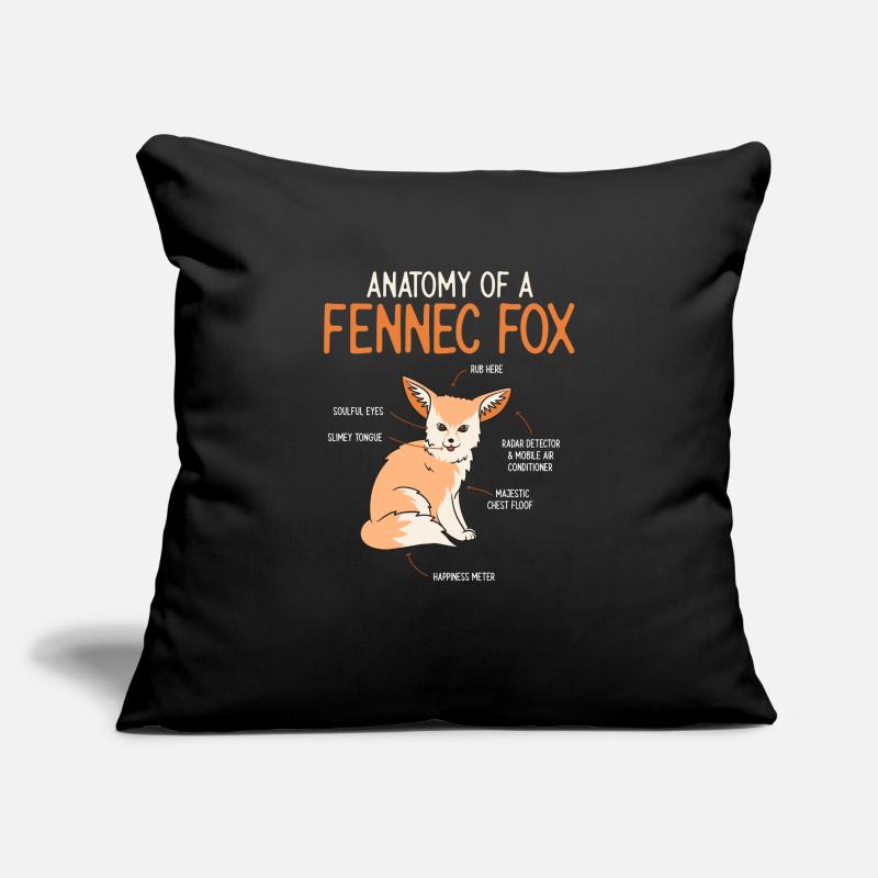 Fennek Fox Fennec Fox Desert Fox Sofa pillowcase 17,3'' x 17,3'' (45 x 45 cm)