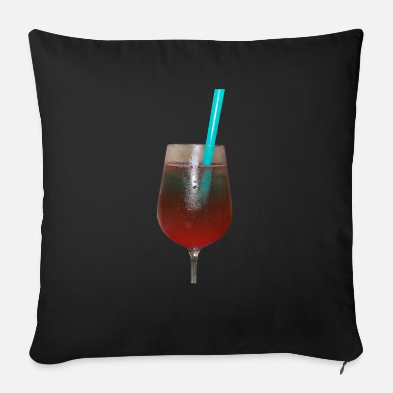 Cocktail - Sofakissenbezug 45 x 45 cm - Schwarz