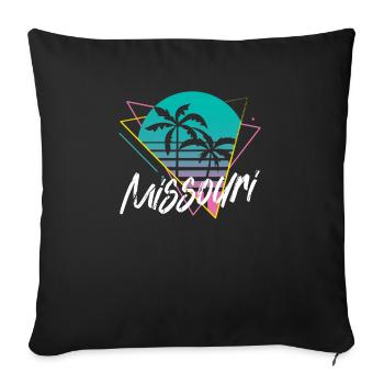 Missouri - Sofa pillowcase 17,3'' x 17,3'' (45 x 45 cm) - black - Front