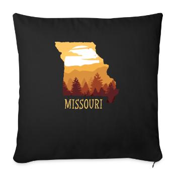 Missouri - Sofa pillowcase 17,3'' x 17,3'' (45 x 45 cm) - black - Front