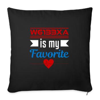Codeur médical Profession Médical - Housse de coussin décorative 45 x 45 cm - noir - Devant