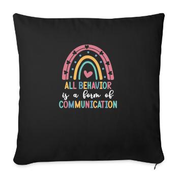 Autism Awareness Acceptance Choose Kindness - Sofa pillowcase 17,3'' x 17,3'' (45 x 45 cm) - black - Front