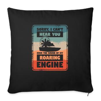 Désolé, je ne peux pas vous entendre sur le son de mon - Housse de coussin décorative 45 x 45 cm - noir - Devant