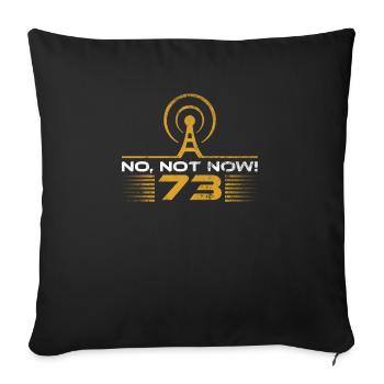 Amateurfunk-design Für Amateurfunker - Sofa pillowcase 17,3'' x 17,3'' (45 x 45 cm) - black - Front