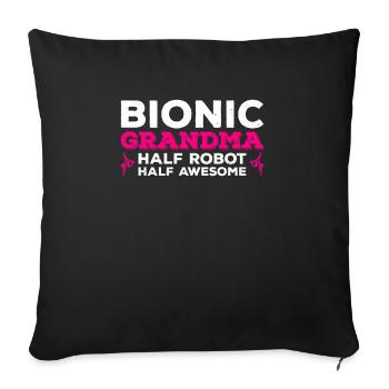 Bionisches Hüft-oma-design Für Einen Überlebenden - Housse de coussin décorative 45 x 45 cm - noir - Devant