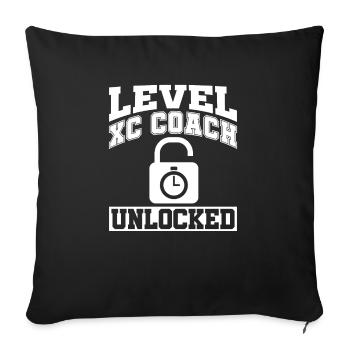 Xc-läufer-design Für Einen Xc-lauf - Housse de coussin décorative 45 x 45 cm - noir - Devant