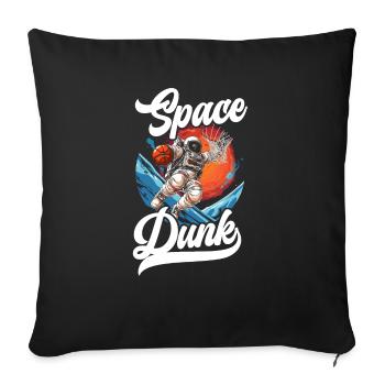Astronaut Basketball Outerspace Basketball Player - Sofa pillowcase 17,3'' x 17,3'' (45 x 45 cm) - black - Front