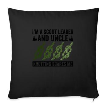 Cub Scout Onkel Design Für Einen Pfadfinderführer - Sofa pillowcase 17,3'' x 17,3'' (45 x 45 cm) - black - Front