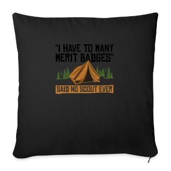 Cub Scout Design Für Einen Pfadfinderführer - Sofa pillowcase 17,3'' x 17,3'' (45 x 45 cm) - black - Front