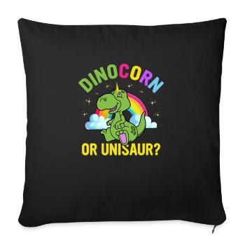 Funny Dinosaur Saying T Rex Dino - Sofa pillowcase 17,3'' x 17,3'' (45 x 45 cm) - black - Front