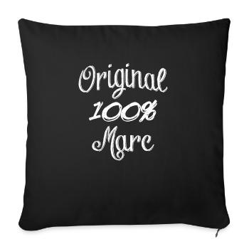 100% Original Marc - Sofa pillowcase 17,3'' x 17,3'' (45 x 45 cm) - black - Front