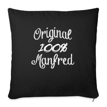 Manfred 100% Original - Housse de coussin décorative 45 x 45 cm - noir - Devant