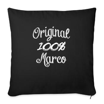 100% Original Marco - Sofa pillowcase 17,3'' x 17,3'' (45 x 45 cm) - black - Front