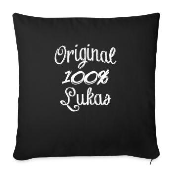 100% Original Lukas - Sofa pillowcase 17,3'' x 17,3'' (45 x 45 cm) - black - Front