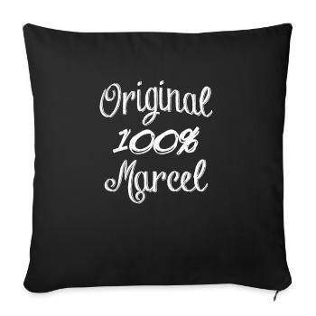 100% Original Marcel - Housse de coussin décorative 45 x 45 cm - noir - Devant