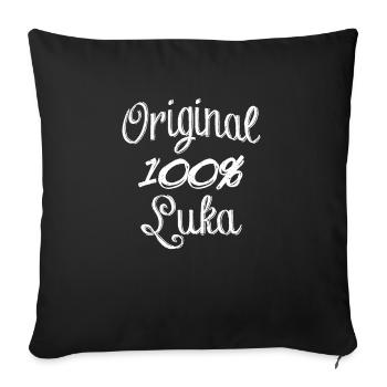 100% Original Luka - Sofa pillowcase 17,3'' x 17,3'' (45 x 45 cm) - black - Front