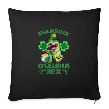 Journée de la Saint-Patrick irlandaise Drôle de la Saint-Patrick - Housse de coussin décorative 45 x 45 cm - noir - Devant