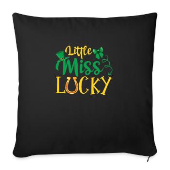 Journée de la Saint-Patrick irlandaise Drôle de la Saint-Patrick - Housse de coussin décorative 45 x 45 cm - noir - Devant