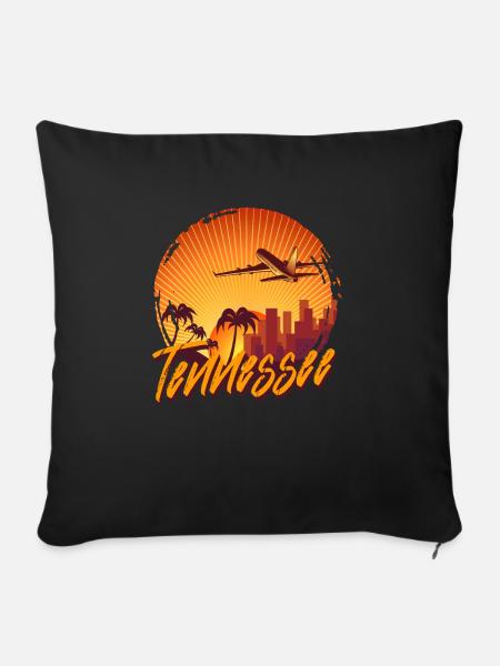 Tennessee - Sofakissenbezug 45 x 45 cm - Schwarz