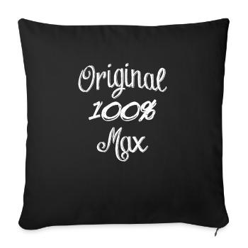 100% Original Max - Sofa pillowcase 17,3'' x 17,3'' (45 x 45 cm) - black - Front
