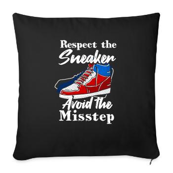 Shoe Collector Shoemaker Sneaker Addict - Sofa pillowcase 17,3'' x 17,3'' (45 x 45 cm) - black - Front