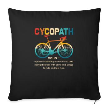 VTT VTT VTT VTT VTT - Housse de coussin décorative 45 x 45 cm - noir - Devant
