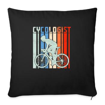 VTT VTT VTT VTT VTT - Housse de coussin décorative 45 x 45 cm - noir - Devant
