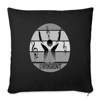Music Conductor Composer Songwriter Gift Idea - Sofa pillowcase 17,3'' x 17,3'' (45 x 45 cm) - black - Front
