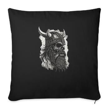 Vikings Pagan Norsemen Pagan Vikings - Housse de coussin décorative 45 x 45 cm - noir - Devant