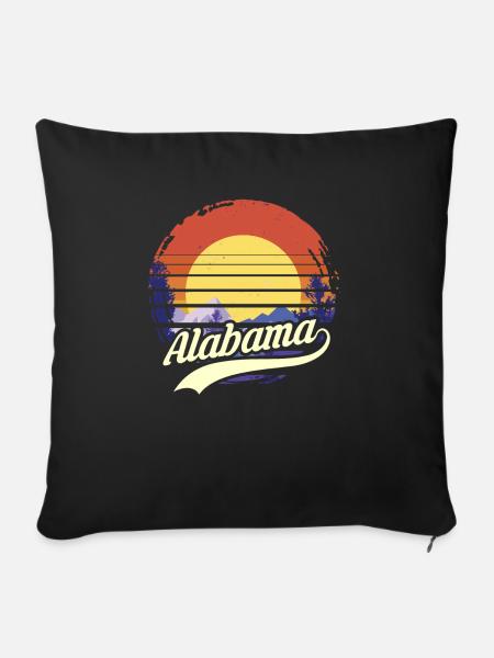 alabama - Sofakissenbezug 45 x 45 cm - Schwarz