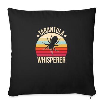 Spider Web Tarantula Arachnid Spider Lover - Sofa pillowcase 17,3'' x 17,3'' (45 x 45 cm) - black - Front