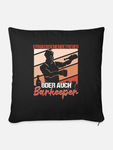Barkeeper Bartending - Sofakissenbezug 45 x 45 cm - Schwarz