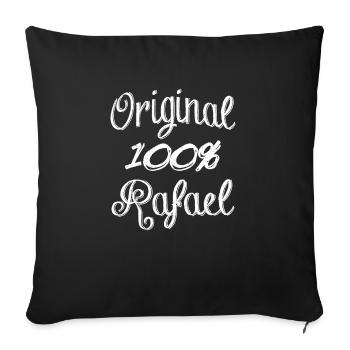 100% Original Rafael - Sofa pillowcase 17,3'' x 17,3'' (45 x 45 cm) - black - Front