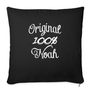 Noé 100% original - Housse de coussin décorative 45 x 45 cm - noir - Devant