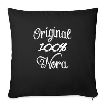 100% Original Nora - Sofakissenbezug 45 x 45 cm - Schwarz - Vorne