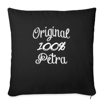 Original 100% Petra - Housse de coussin décorative 45 x 45 cm - noir - Devant