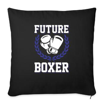 boxer future - Sofakissenbezug 45 x 45 cm - Schwarz - Vorne
