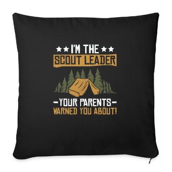 Scout Leader Design Für Einen Scoutmaster Und - Sofa pillowcase 17,3'' x 17,3'' (45 x 45 cm) - black - Front