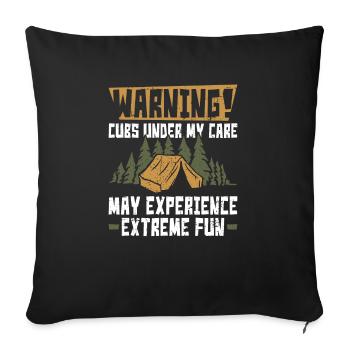 Cub Scouting Design Für Einen Pfadfinderführer - Sofa pillowcase 17,3'' x 17,3'' (45 x 45 cm) - black - Front