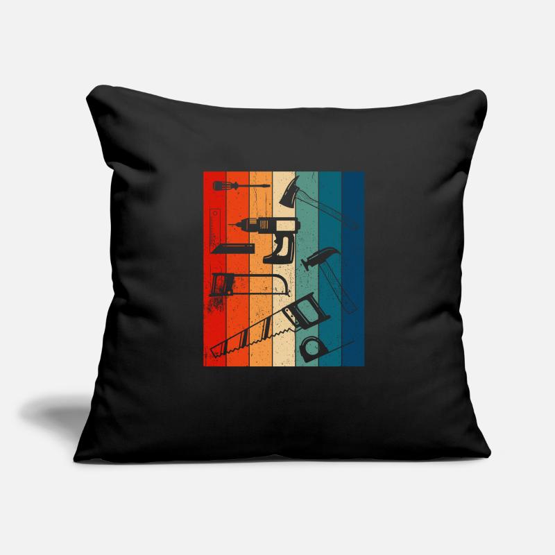Retro Carpenter Tools Sofa pillowcase 17,3'' x 17,3'' (45 x 45 cm)