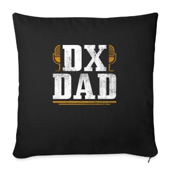 Amateurfunk-vater-design Für Lizenzierten - Sofa pillowcase 17,3'' x 17,3'' (45 x 45 cm) - black - Front