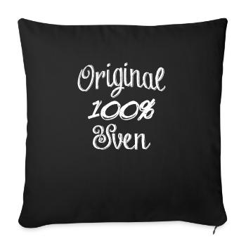 Original 100% Sven - Housse de coussin décorative 45 x 45 cm - noir - Devant