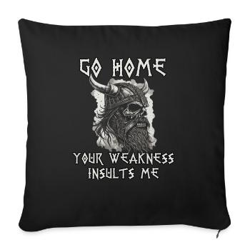 Viking Training Outfit Nordmann Bodybuilding - Sofa pillowcase 17,3'' x 17,3'' (45 x 45 cm) - black - Front