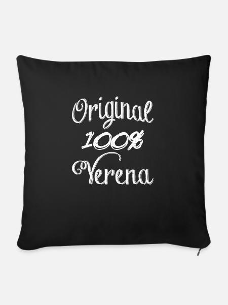 Original 100% Verena - Sofakissenbezug 45 x 45 cm - Schwarz