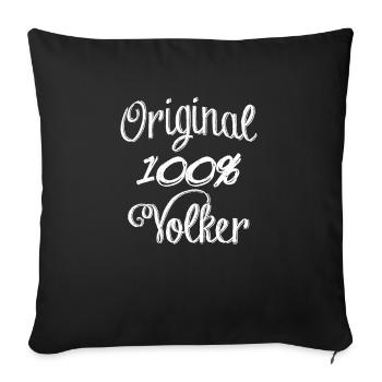Original 100% Volker - Housse de coussin décorative 45 x 45 cm - noir - Devant